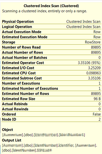 Execution Plan Before